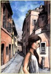 rom gasse_aquarell rom gasse_aquarell
